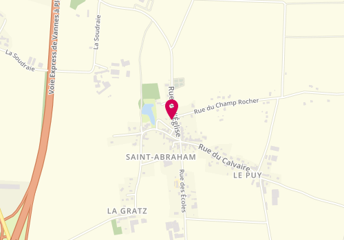Plan de Gauthier SAS, 3 Rue Eglise, 56140 Saint-Abraham
