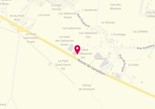 Plan de Etablissements Malard, 2733 Route de Sandillon, 45560 Saint-Denis-en-Val