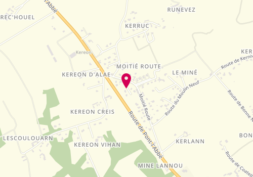 Plan de Kereon maçonnerie, Park Laë Moitié Route, 29720 Plonéour-Lanvern