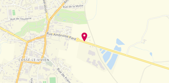 Plan de EURL Yves Dufraisse, Route de Quelaines, 53230 Cossé-le-Vivien