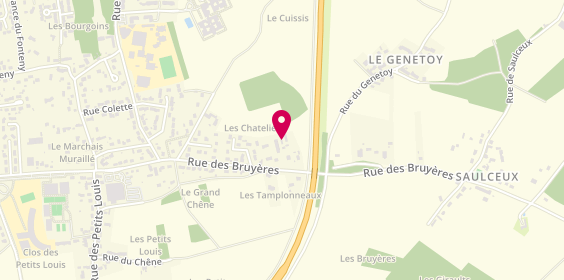 Plan de Les Chandelles, 635 Rue des Bruyères, 45200 Amilly