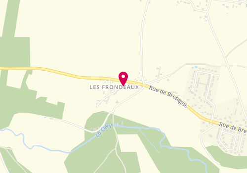 Plan de Les Frondeaux, Lieu-Dit Les Frondeaux, 45210 La Selle-sur-le-Bied
