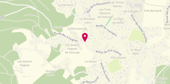 Plan de VIRY Gérard, 668 Route du Gazon, 88400 Xonrupt-Longemer