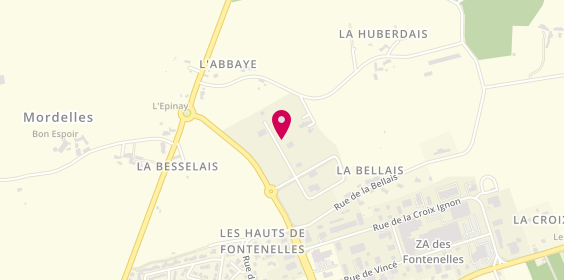 Plan de Lefeuvre Huet maçonnerie, 5 Rue Hedy Lamarr, 35310 Mordelles