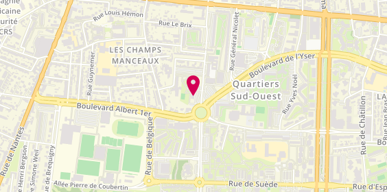 Plan de Sogetp, 16 Rue Louis et René Moine, 35200 Rennes