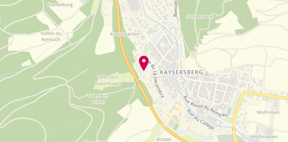Plan de Entreprise de Platrerie Dettweiler, 9 Rue du 18 Décembre, 68240 Kaysersberg