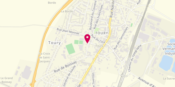 Plan de Calou Services, 14 Rue de l'Abbaye Saint-Denis, 28310 Toury
