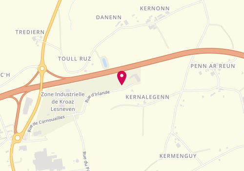 Plan de SARL Lannuzel-Quintin, Zone de Kroas Lesneven
Rue d'Irlande, 29520 Châteauneuf-du-Faou