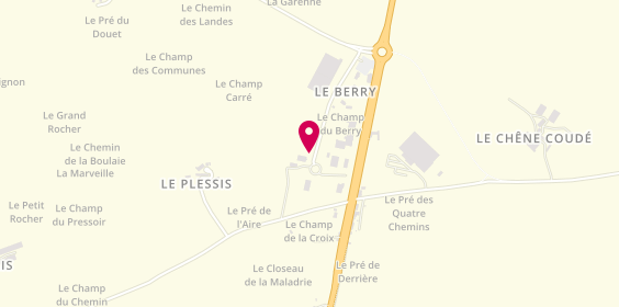 Plan de LOUTELLIER Jérémy, Zone Artisanale Du
Le Berry, 53470 Martigné-sur-Mayenne