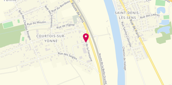 Plan de Entreprise Kempcke, 8 Rue Fontaine, 89100 Courtois-sur-Yonne