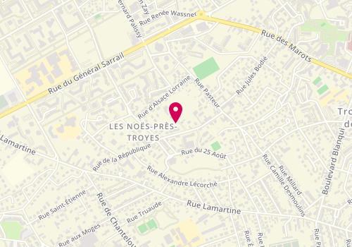 Plan de G. Moris, 64 Rue Lamartine, 10420 Les Noës-près-Troyes