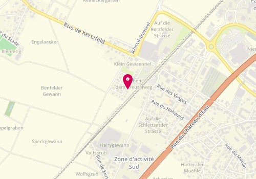 Plan de RS BTP Alsace - Benfeld, 17 Rue de la Tour, 67230 Benfeld