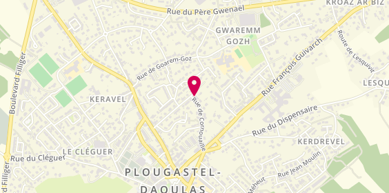 Plan de Alain Chuiton EURL, 21 Rue de Cornouaille, 29470 Plougastel-Daoulas