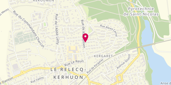 Plan de MT Carrelage Plaquiste, 39 Rue Henri Dunant, 29480 Le Relecq-Kerhuon