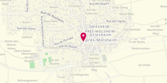 Plan de KAZIC Goran, 148 Rue Alliés, 67870 Griesheim-près-Molsheim