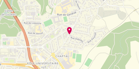 Plan de BOIVIN Gérard, 44 Rue Edmond Rostand, 22000 Saint-Brieuc