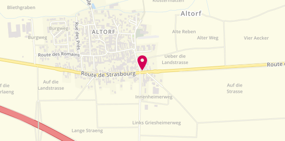 Plan de Alliance F Travaux, 6 Route de Strasbourg, 67120 Altorf
