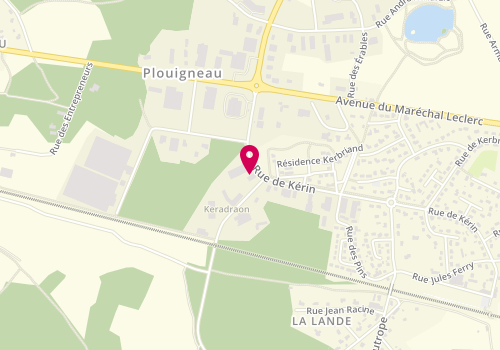 Plan de Societe Ricou Pere et Fils, Zone Artisanale de Kervanon
Rue des Erables, 29610 Plouigneau