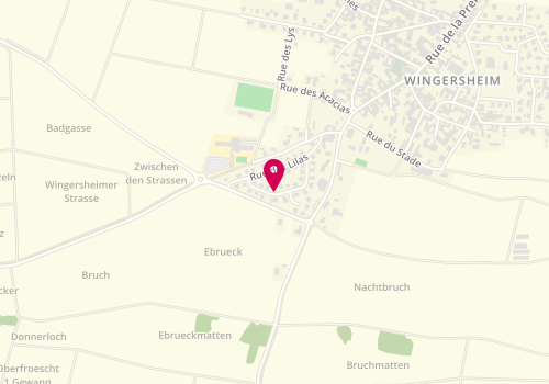 Plan de SPENLE Bernard, Wingersheim 12 Rue Roses Wingersheim, 67170 Wingersheim-les-Quatre-Bans