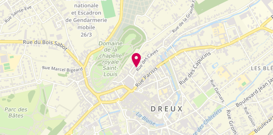 Plan de L'Immobilier Drouais, 3 Rue des Caves, 28100 Dreux
