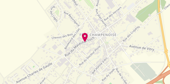 Plan de BLAQUE Alexandre, 119 Rue Marechal Foch, 51230 Fère-Champenoise