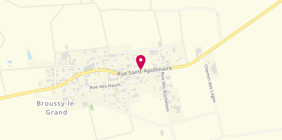 Plan de Smeets Jean Christophe, 8 Rue Sainte Apollinaire, 51230 Broussy-le-Grand