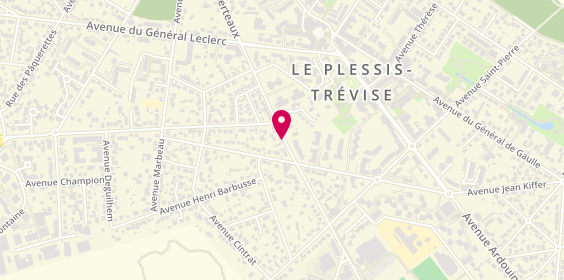 Plan de Pj, 82 Avenue Maurice Berteaux, 94420 Le Plessis-Trévise