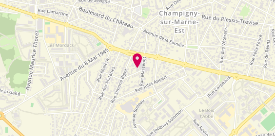 Plan de Dtrm, 247 Rue Albert, 94500 Champigny-sur-Marne