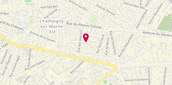 Plan de N.M.R.B, 8 Rue du Colonel Grancey, 94500 Champigny-sur-Marne