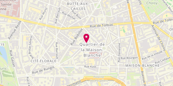 Plan de C&B Artisans et Travaux, 6 Rue Bellier-Dedouvre, 75013 Paris