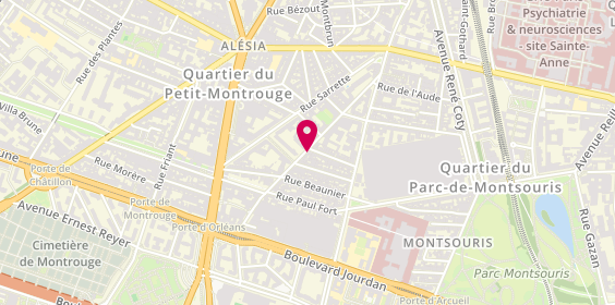 Plan de Bati-Sur, 37 Rue du Père Corentin, 75014 Paris