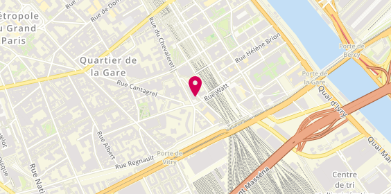 Plan de Aybar, 5 Rue Léo Frankel, 75013 Paris