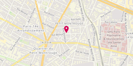 Plan de Jorgo Antonio, 26 Rue Bézout, 75014 Paris