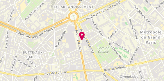 Plan de Europe Business Immobilier, 19 Avenue d'Italie, 75013 Paris