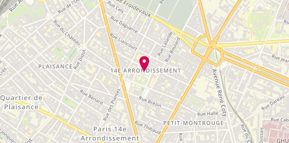 Plan de Feltin Joyce, 2 Place Ferdinand Brunot, 75014 Paris