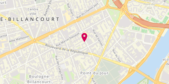 Plan de Isol' Stores, 96 Rue Thiers, 92100 Boulogne-Billancourt