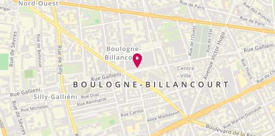 Plan de Fonciere Mjp, 136 Rue de Paris, 92100 Boulogne-Billancourt