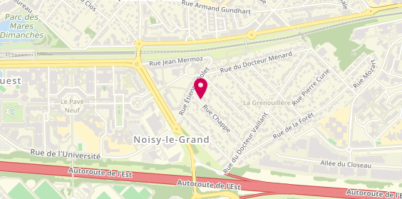 Plan de R.K, 7 Rue Chapelle, 93160 Noisy-le-Grand