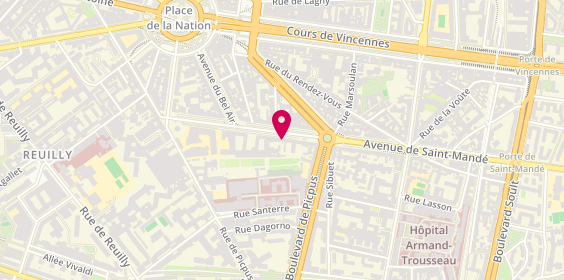 Plan de Les Cordistes Savoyards, 36 avenue de Saint-Mandé, 75012 Paris