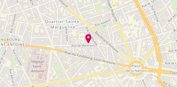 Plan de Kar Bat, 55 Rue de Montreuil, 75011 Paris
