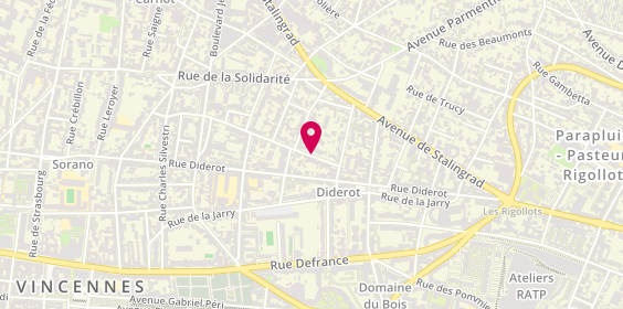 Plan de Paris banlieue stpb, 77 Rue 3 Territoires, 94120 Fontenay-sous-Bois