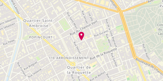 Plan de Reno Bat, 9 Rue du Morvan, 75011 Paris