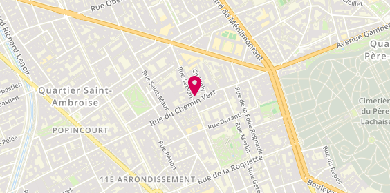 Plan de AZ Batiment, 36 Rue Servan, 75011 Paris