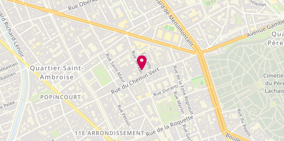Plan de Nouvelle Société Maçonneries Travaux Publics, 38 Rue Servan, 75011 Paris