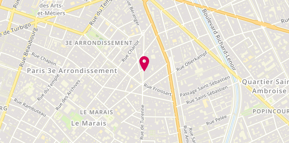Plan de Alves Batiment, 102 Rue Turenne, 75003 Paris