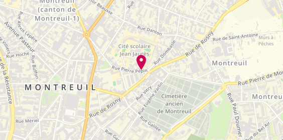 Plan de VILARINHO RODRIGUES MANUEL, 5 Rue d'Estienne d'Orves, 93100 Montreuil