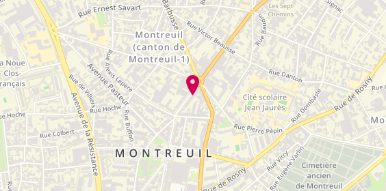 Plan de Michaud Cloisons, 24 Boulevard Paul Vaillant Couturier, 93100 Montreuil