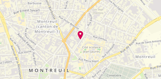 Plan de Vista Net, 39 Rue Romainville, 93100 Montreuil