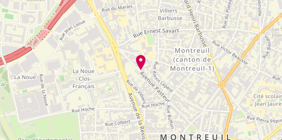 Plan de Batimex, 76 Avenue Pasteur, 93100 Montreuil