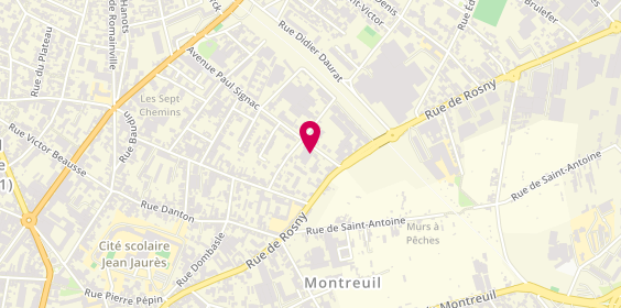 Plan de Susanna Père et Fils, 66 avenue Paul Signac, 93100 Montreuil